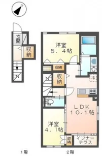 コンフォートハウス ポニー【1階】の間取り