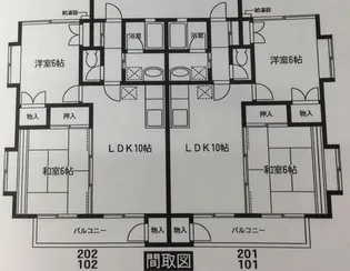 プレステージ中倉【1階】の間取り