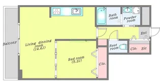 アークデュオ仙台宮町【3階】の間取り