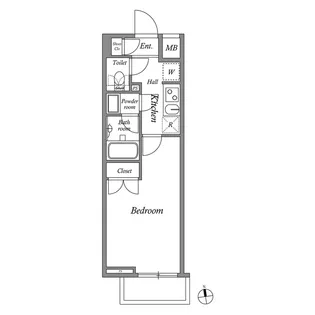ザ・レジデンス神楽坂II【2階】の間取り