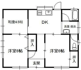 栃木県足利市山川町【一戸建】の間取り