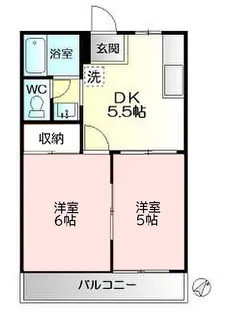 ホワイトパレス【1階】の間取り