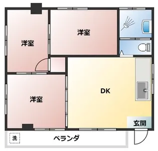 コーポ西崎【3階】の間取り