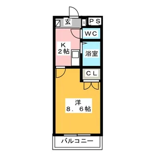 ヤマトマンション大畑I【1階】の間取り