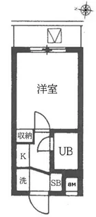 スカイコート新宿第3【4階】の間取り
