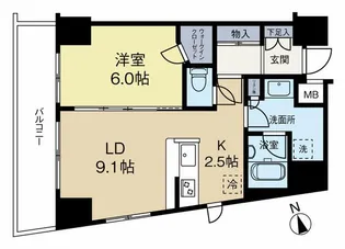 ユニロイヤル西早稲田【3階】の間取り