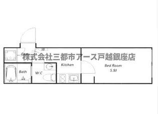 bluepalette池上【2階】の間取り