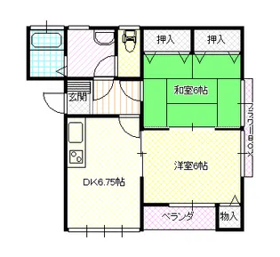 ハイム大館【2階】の間取り