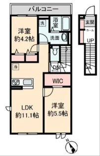 Orchid(オーキッド)B【2階】の間取り