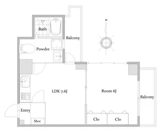メガロン御殿【3階】の間取り