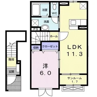 Nursery【2階】の間取り