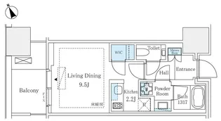 麻布台ヒルズレジデンスB【10階】の間取り
