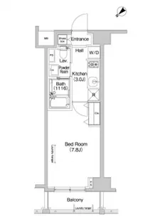 プラウドフラット東中野【3階】の間取り