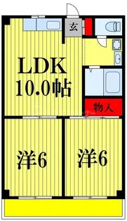 ウィッシュ松戸【2階】の間取り