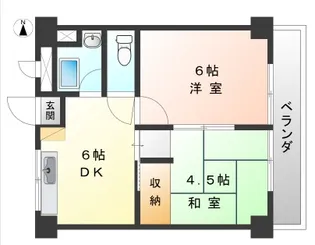 恋ヶ窪マンション【5階】の間取り