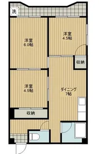 パークサイド萩原【2階】の間取り