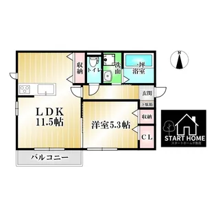 プロヴァンス【2階】の間取り