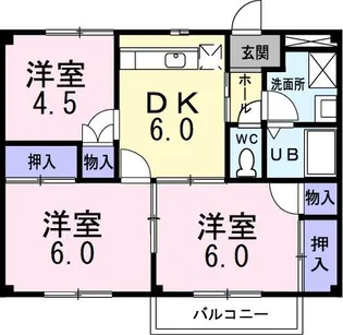 ロマニー華【1階】の間取り