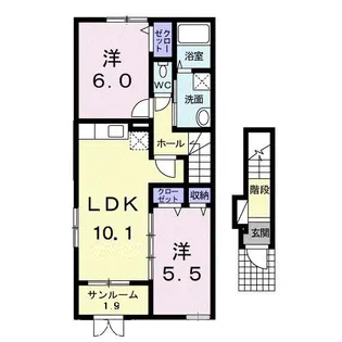 プエブロ A【2階】の間取り