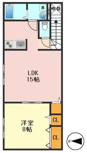 エスパーダ亀有【3階】の間取り
