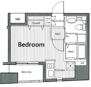 ガラステーション東日本橋【10階】の間取り