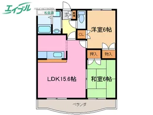 プロミネント伊勢中川II【2階】の間取り