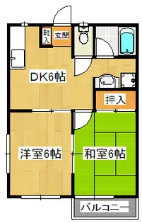 オオノ・パレス【1階】の間取り