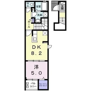 ミーオ ベルカーサIIIA【2階】の間取り