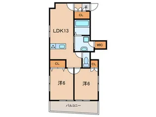 シャルボン日光園【1階】の間取り