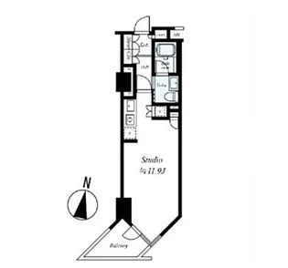 フィールA渋谷~Feel A渋谷~【5階】の間取り