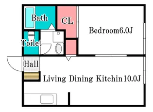 ハートピア7番館【1階】の間取り