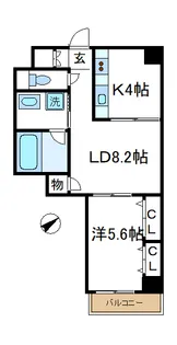 クレールなべよこ【3階】の間取り