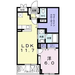 グランディオ TK【3階】の間取り