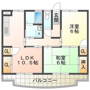 アクティブステージ江島【3階】の間取り