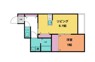 グリーンヒル大和【1階】の間取り