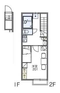 レオパレスemasons【2階】の間取り