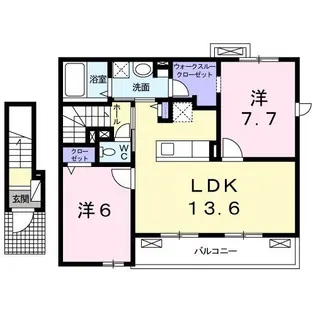 ベル・クラール【2階】の間取り