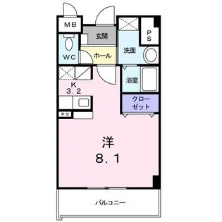 フリーデン【3階】の間取り