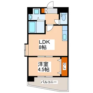 ピュアーズ南千反畑【6階】の間取り