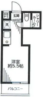 西新宿第二ローヤルコーポ【1階】の間取り