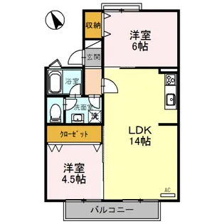 セジュール都【2階】の間取り