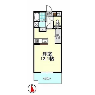 グランストーク上西【3階】の間取り