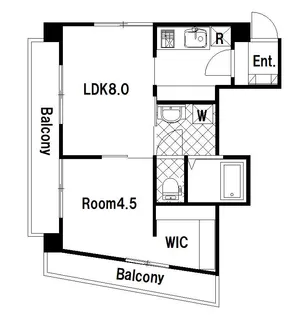シティハイツ文教【2階】の間取り