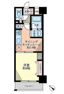 アール・ケープラザ横浜V【4階】の間取り