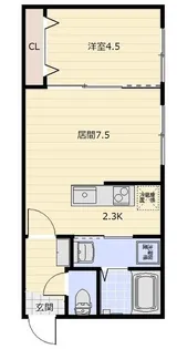 Sky plus+(スカイ プラス)【1階】の間取り