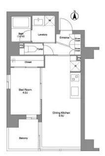 コンフォリア池袋【9階】の間取り