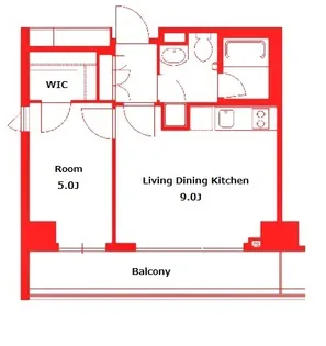 PORTO PARTIRE YOKOHAMA【7階】の間取り