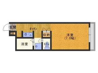 ソレイユ常盤【1階】の間取り