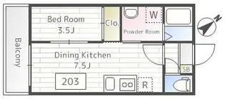 Jasmine【2階】の間取り