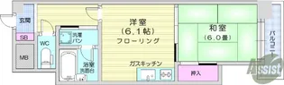 ライオンズマンション北仙台【3階】の間取り